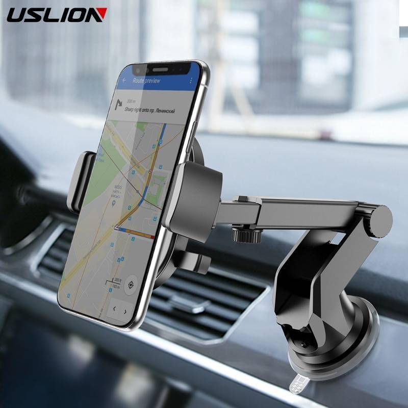 USLION Car Phone Holder in Car For Samsung S10 S9 S8 360 Rotation Car Holder For iPhone X XS MAX Stand Support Windshield Mount Holders & Stands Smartphone Accessories iPhone cases, wireless speakers, activity trackers | CoolTech Life