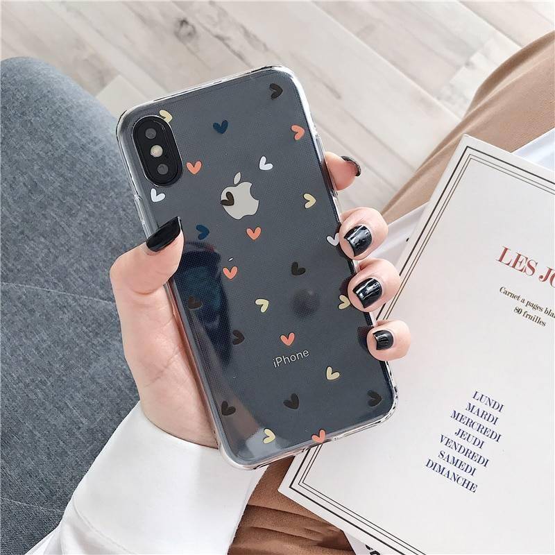 Soft Clear Phone Cases For iphone 11 Pro X XS Max XR 6 6S 7 8 Plus – Floral Heart Transparent Silicon back cover Phone Cases Smartphone Accessories CoolTech Gadgets free shipping |Activity trackers, Wireless headphones