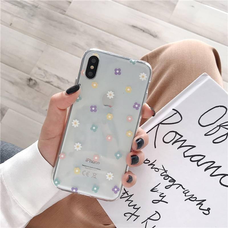Soft Clear Phone Cases For iphone 11 Pro X XS Max XR 6 6S 7 8 Plus – Floral Heart Transparent Silicon back cover Phone Cases Smartphone Accessories CoolTech Gadgets free shipping |Activity trackers, Wireless headphones