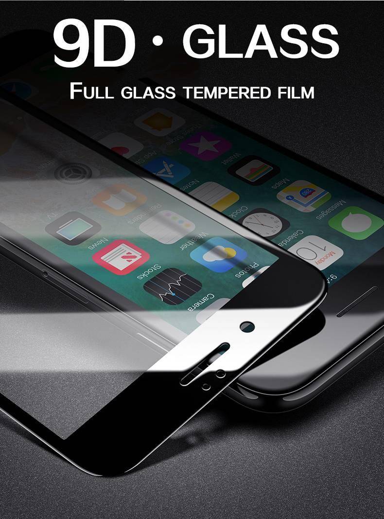 9D protective glass for iPhone 6 6S 7 8 plus X XS 11 pro MAX glass on iphone 7 6 8 plus XR XS MAX 11 Pro MAX 11 screen protector