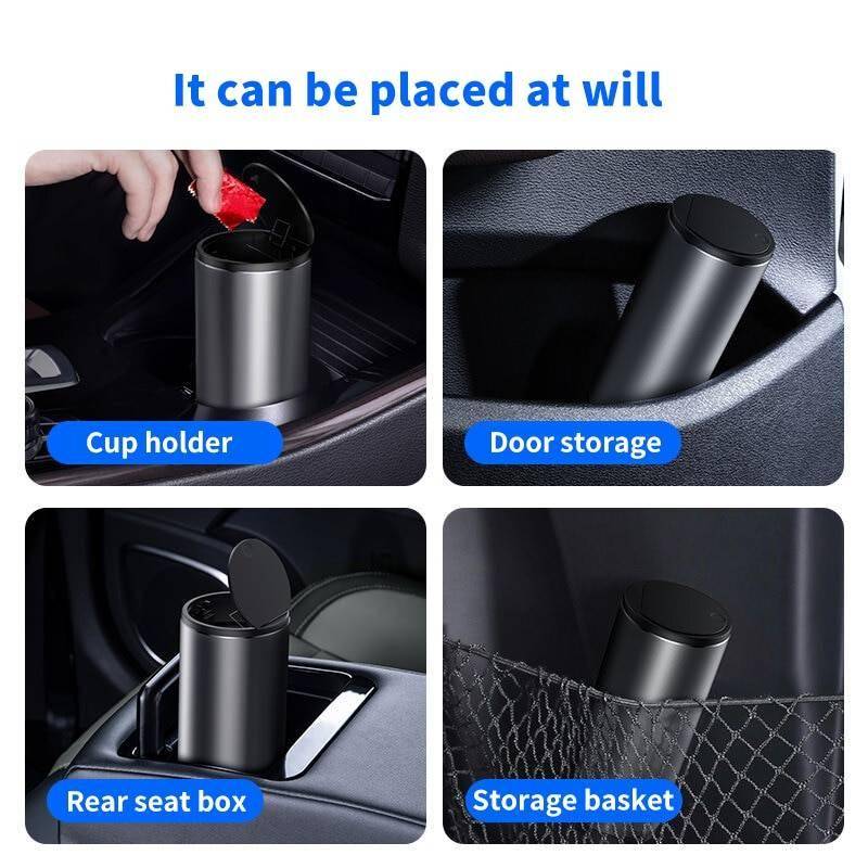 Baseus Alloy Car Trash Can Auto Organizer Storage Bag Car Garbage Bin Ashtray Dust Case Holder Auto Accessories Car Accessories New Arrivals iPhone cases, wireless speakers, activity trackers & cool gadgets