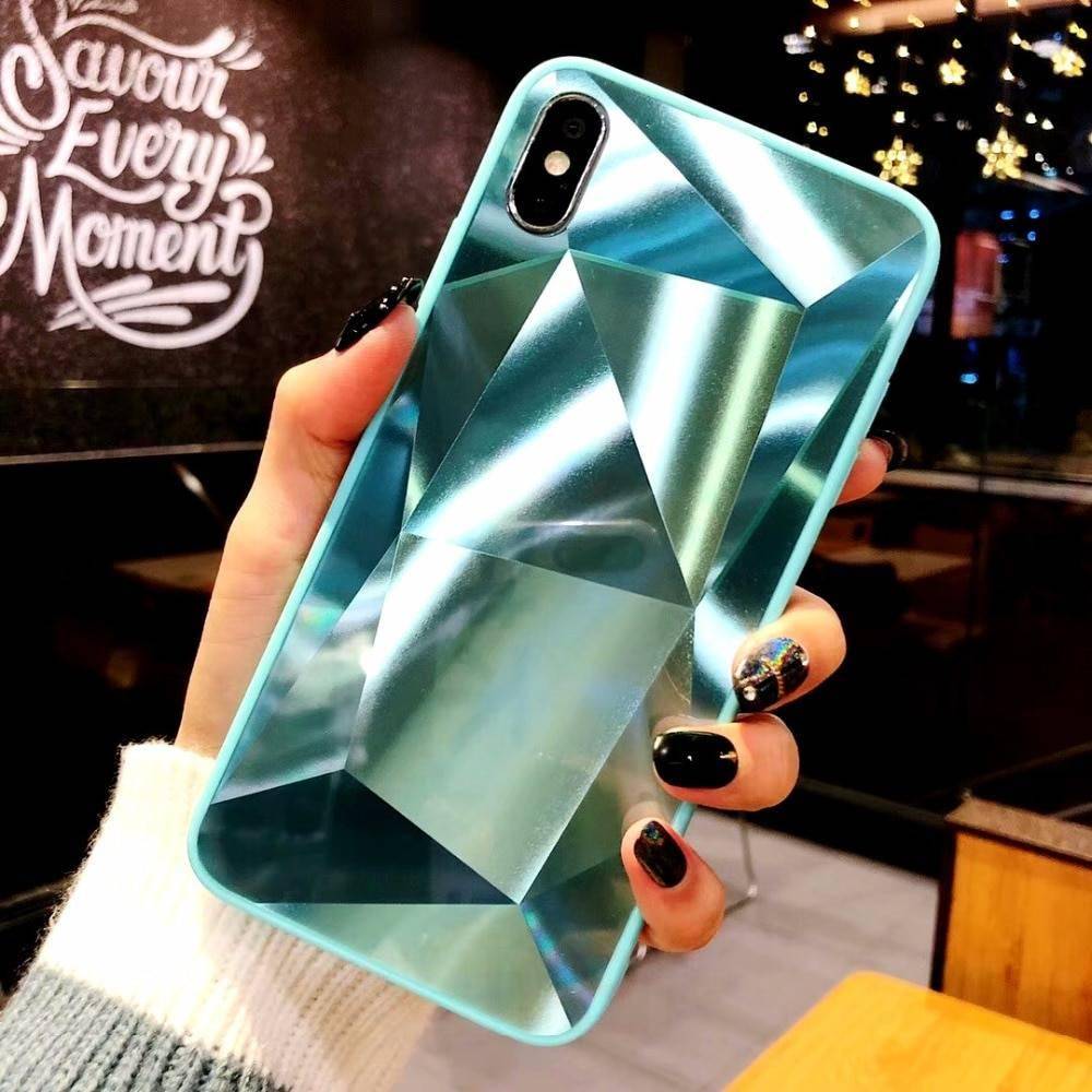 Diamond Texture Mirror Phone Case for iPhone iPhone cases, wireless speakers, activity trackers & cool gadgets