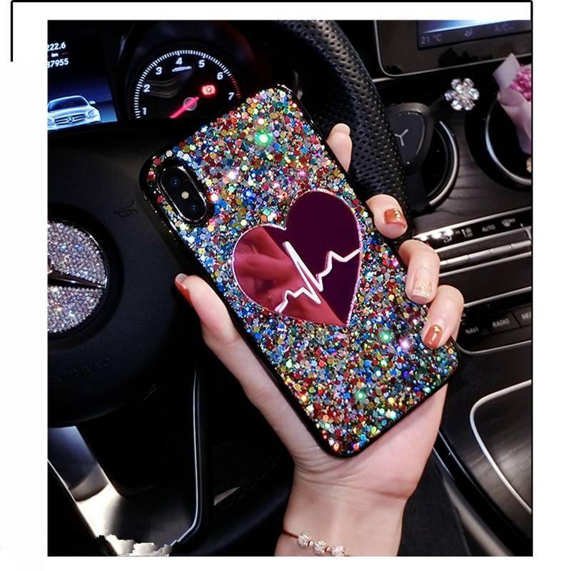 Glitter Heart Case for iPhone iPhone cases, wireless speakers, activity trackers & cool gadgets
